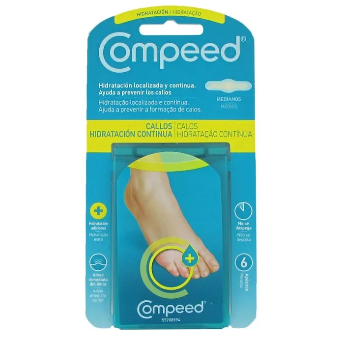 Compeed Eeltpleisters Continue Hydratatie 6 stuks