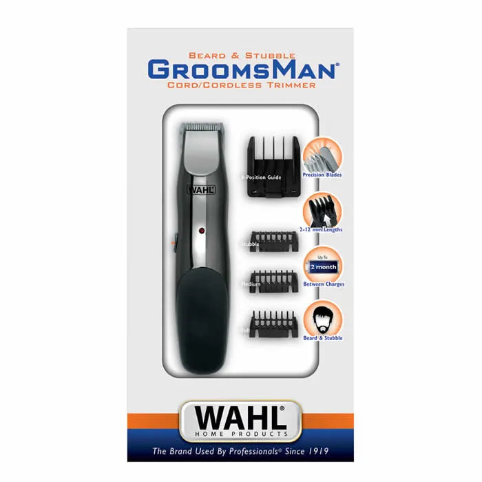 Wahl Groomsman Baard- en Stoppeltrimmer met/zonder snoer