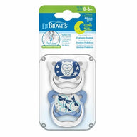Dr. Brown's Prevent Nachtfopspeen Blauw 0-6M