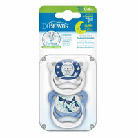 Dr. Brown's Prevent Nachtfopspeen Blauw 0-6M