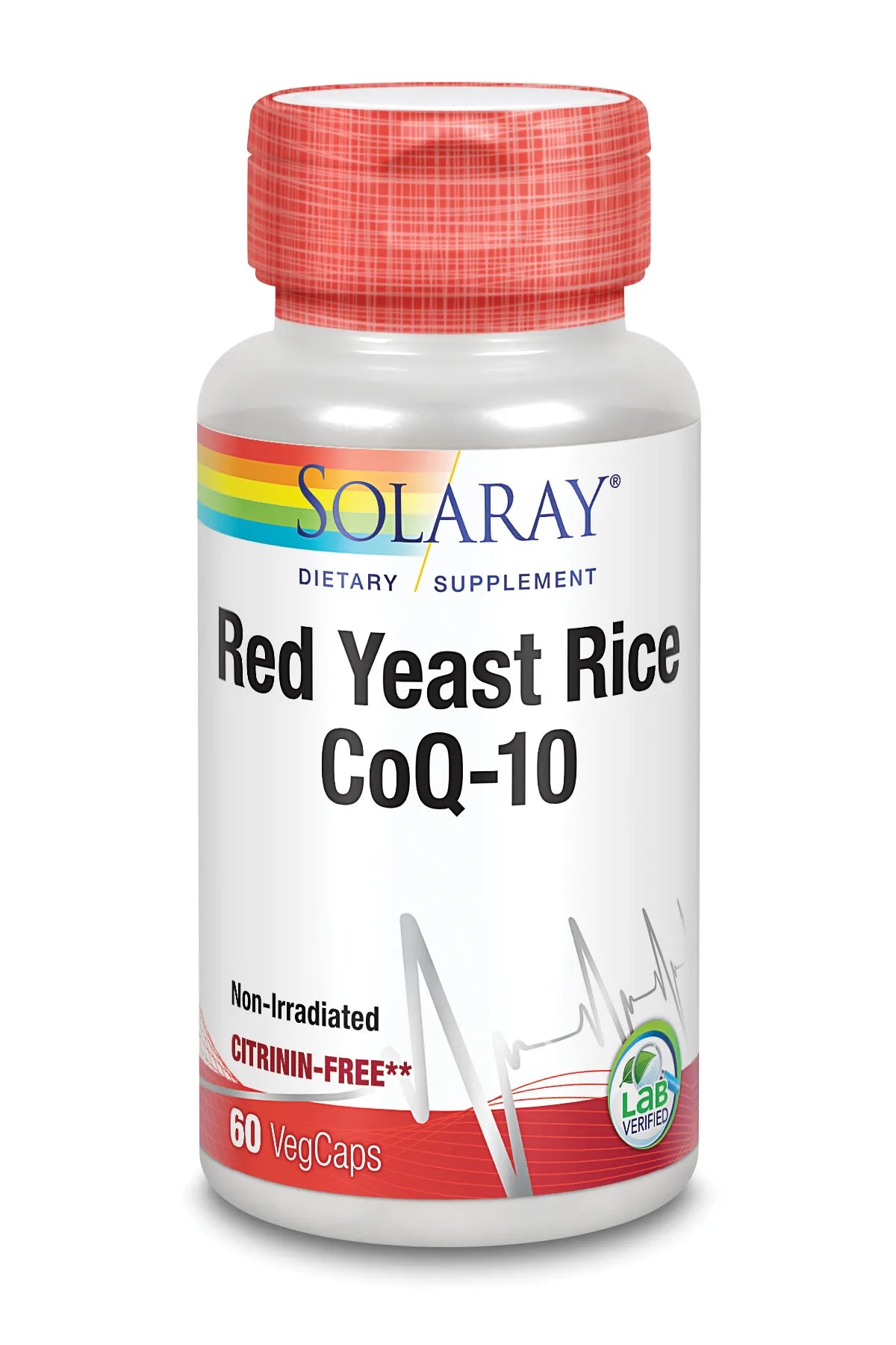 Solaray Rode Gistrijst Plus Q10 60 Vcaps