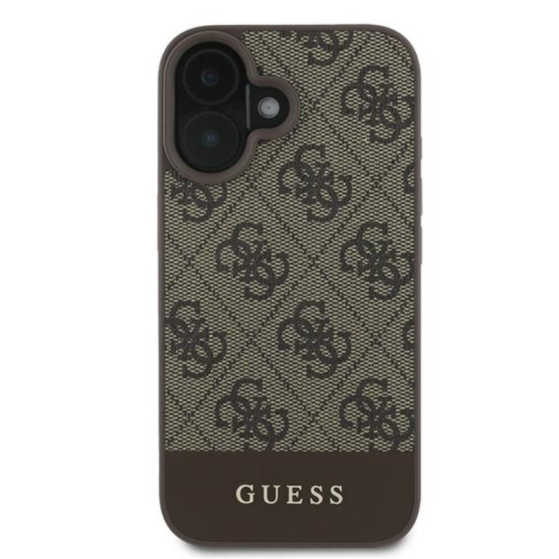 Guess 4G Bottom Stripe – Hoesje voor iPhone 16 Plus (bruin) (3)