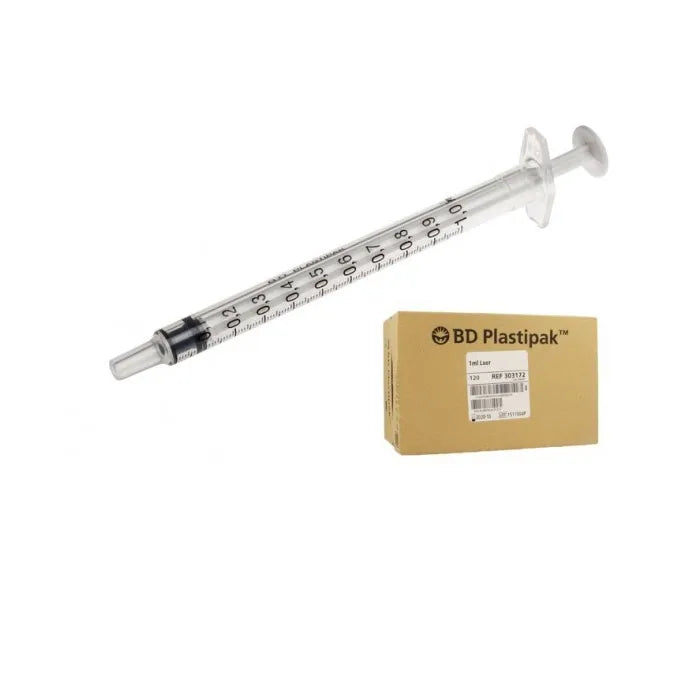 BD Plastipak-spuit 3-delig zonder naald 1ml