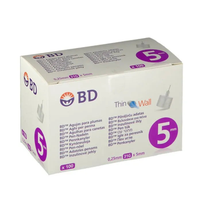 BD Micro-Fine Pennaalden 0,25 x 5mm 100 stuks