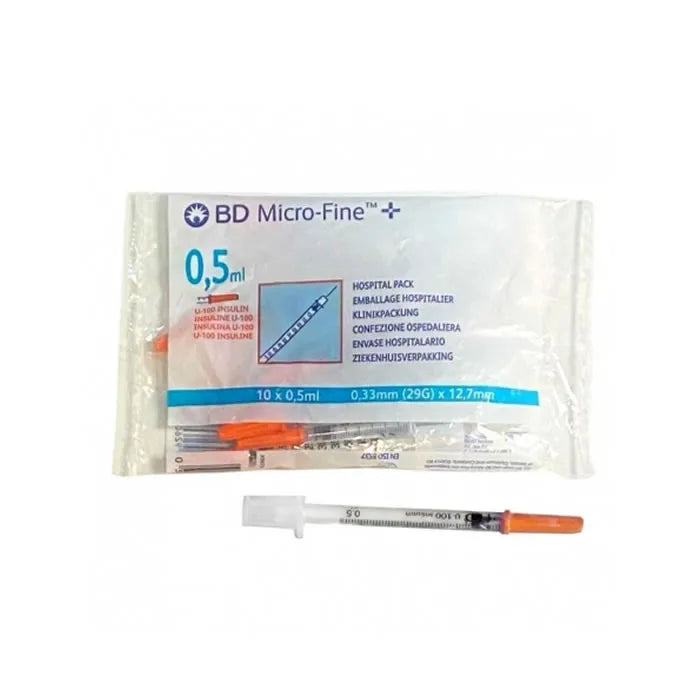 BD insulinespuit Microfine 0,5 x 12,7 10 st