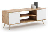 Focus RTV cabinet 135 cm oak gold Craft - white