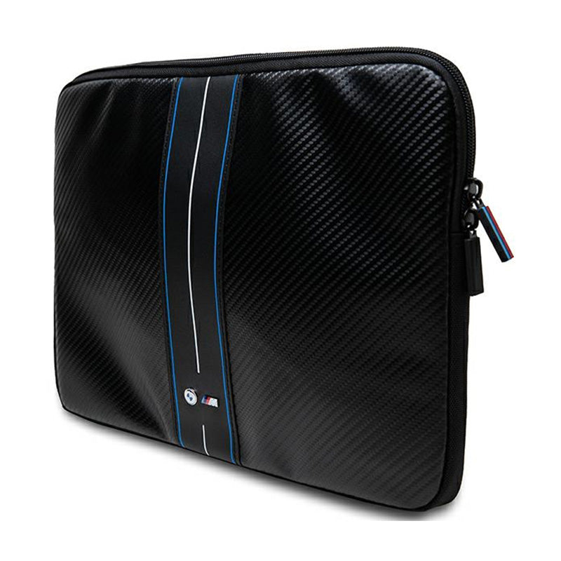 BMW Carbon Blue Stripes Sleeve - hoes voor 13" / 14" laptop (zwart) (2)