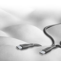 Cellularline Soft-kabel - USB-C naar USB-C-kabel 1,2 m (zwart) (2)