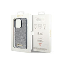 Guess Sequin Script Metal - hoesje voor iPhone 14 Pro (zilver) (8)