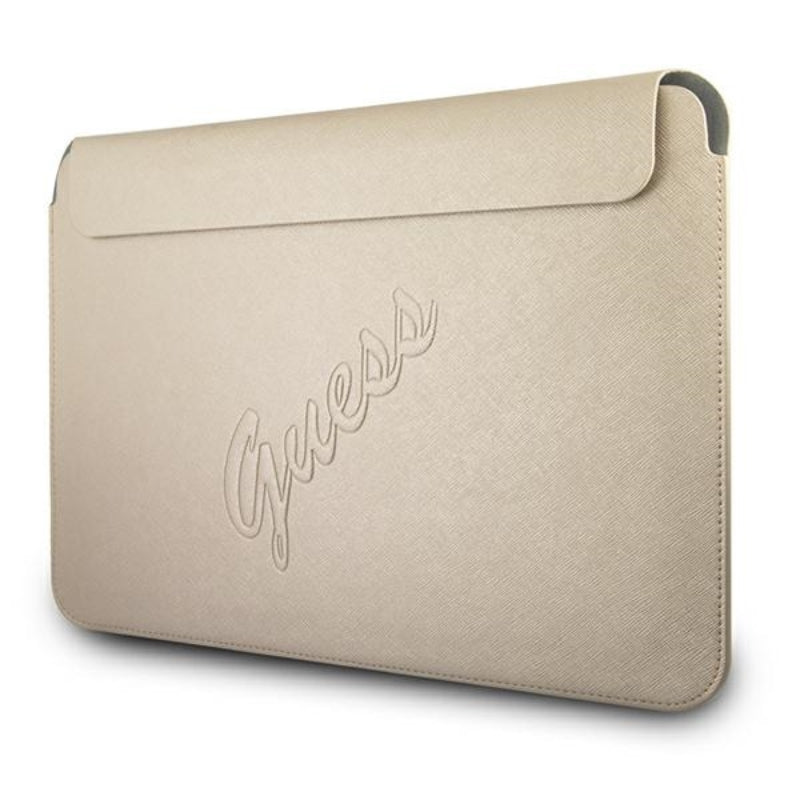 Guess Saffiano Script laptophoes - 13" laptophoes (goud)