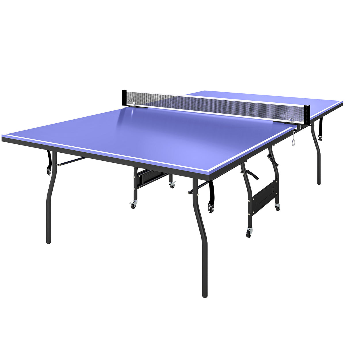 Opvouwbare tafeltennistafel standaard tafeltennistafel inclusief tafeltennisnet 3 balletjes 12mm tafelblad