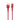 Borofone Starlight - USB-naar-Lightning-verbindingskabel 1,2 m (rood)