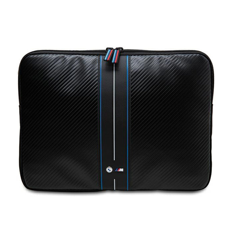 BMW Carbon Blue Stripes Sleeve - Hoes voor 15" / 16" notebook (zwart)