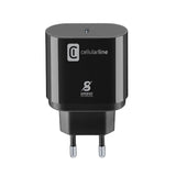 Cellularline - USB-C Super Fast Charger 25W (Ontworpen voor Samsung) (zwart)