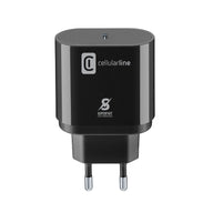 Cellularline - USB-C Super Fast Charger 25W (Ontworpen voor Samsung) (zwart)