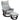 Relaxfauteuil met hocker, draaibaar, schommelfunctie, verstelbare rugleuning, tot 150 kg, grijs