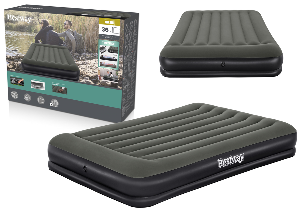 Opblaasbaar luchtbed 203 x 152 x 36 cm Bestway 67699