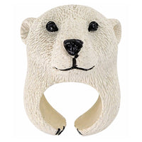 Handpop Educatieve Dieren Beer Wit (4)
