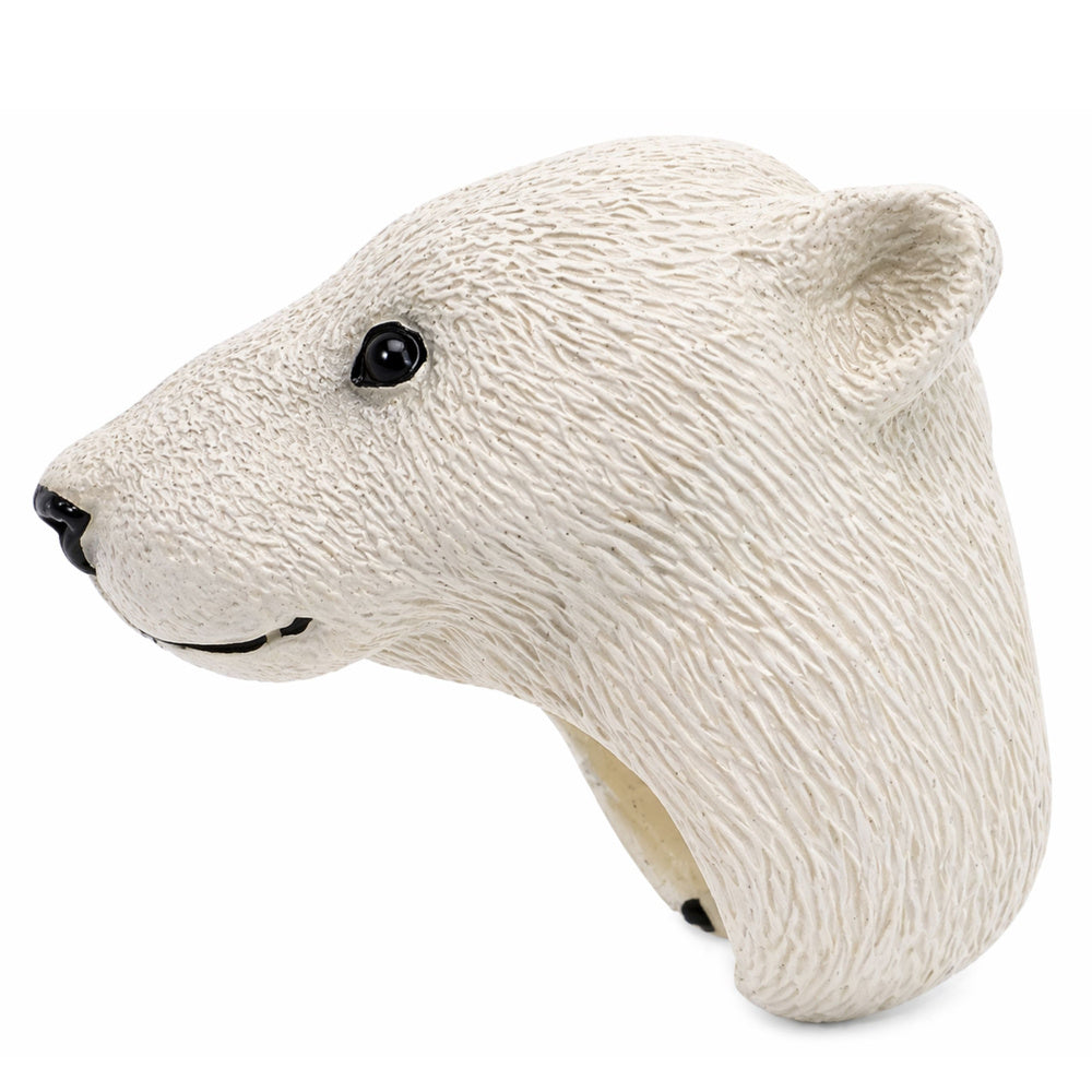 Handpop Educatieve Dieren Beer Wit (5)