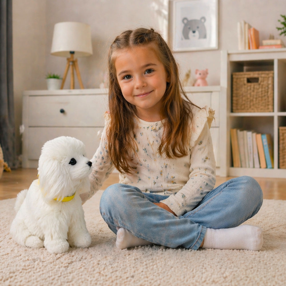Interactieve pluche hond zachte vacht ras poedel (2)