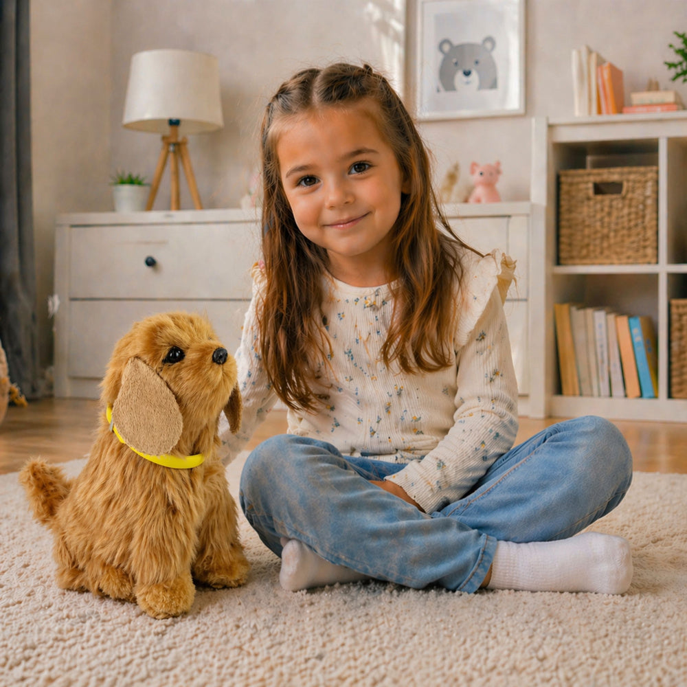 Interactieve pluche hond, zachte vacht, ras: cockerspaniël (2)
