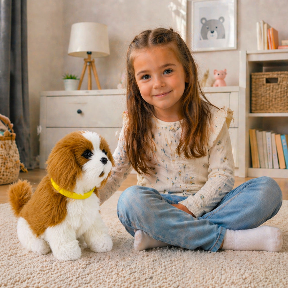 Interactieve pluche hond Zachte vacht Ras Cavalier (2)