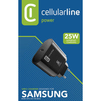 Cellularline - USB-C Super Fast Charger 25W (Ontworpen voor Samsung) (zwart) (4)