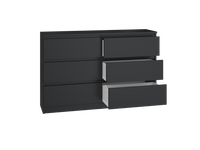 Kommode Malwa M6/120 SCHWARZ – Produktabbildung 2