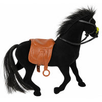 Fluweelachtig paardenfiguur zwart (3)