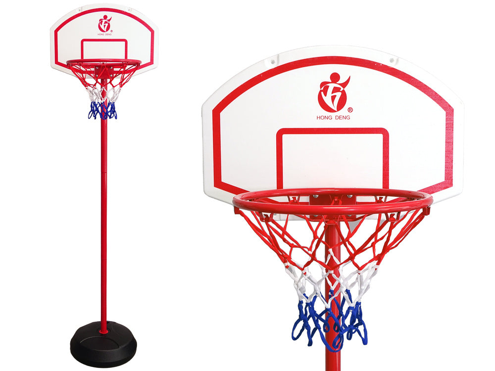 Verstelbare basketbalring voor kinderen in de tuin, basketbalnet