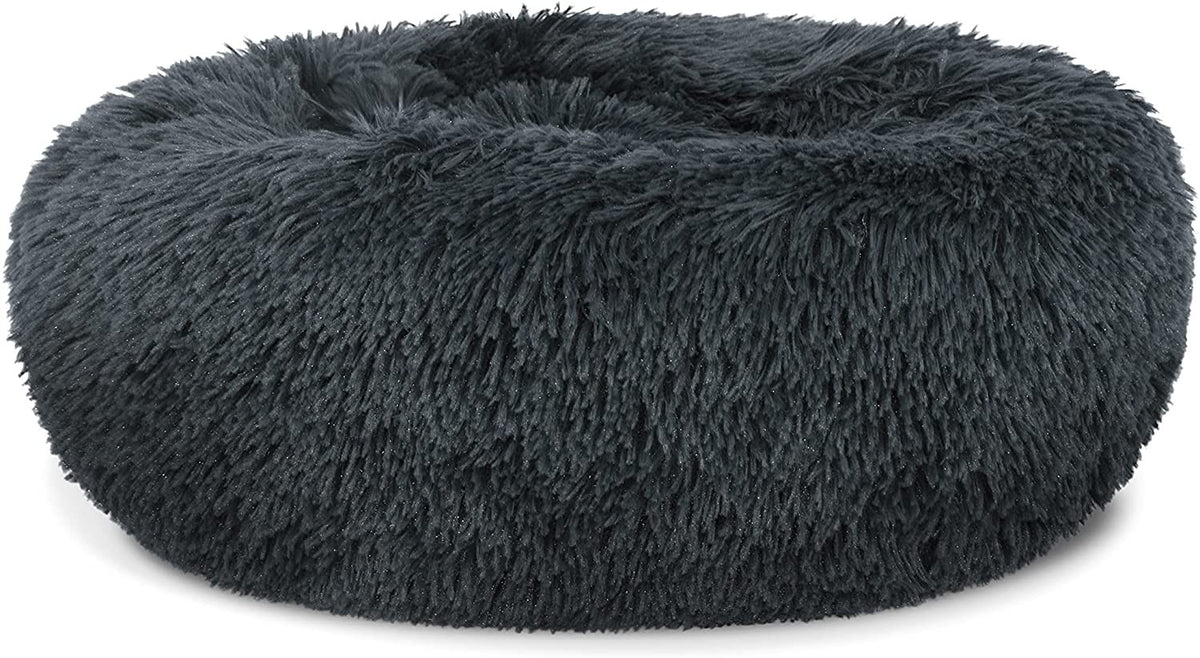 Tierbett Plüsch S 40cm – Dunkelgrau