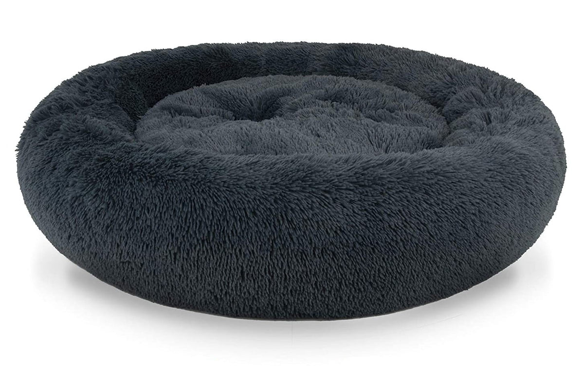 Tierbett Plüsch M 60cm – Dunkelgrau
