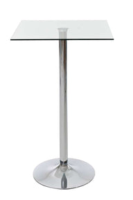 Vierkante glazen tafel 105 cm