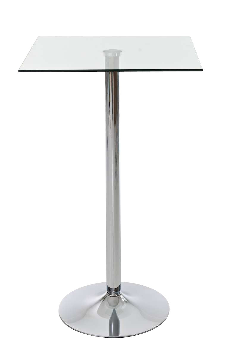 Vierkante glazen tafel 105 cm