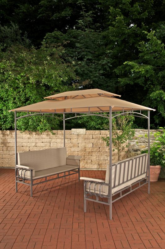 Paviljoen met 2 banken