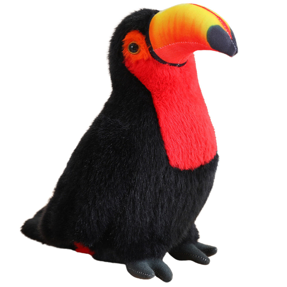 Pluche vogel toekan pluche mascotte knuffel rood 30cm (3)