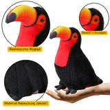 Pluche vogel toekan pluche mascotte knuffel rood 30cm (2)