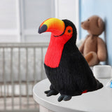 Pluche vogel toekan pluche mascotte knuffel rood 30cm (6)