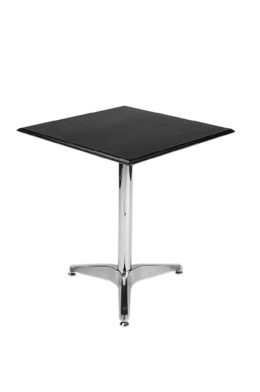 Bijzettafel met lederen bekleding