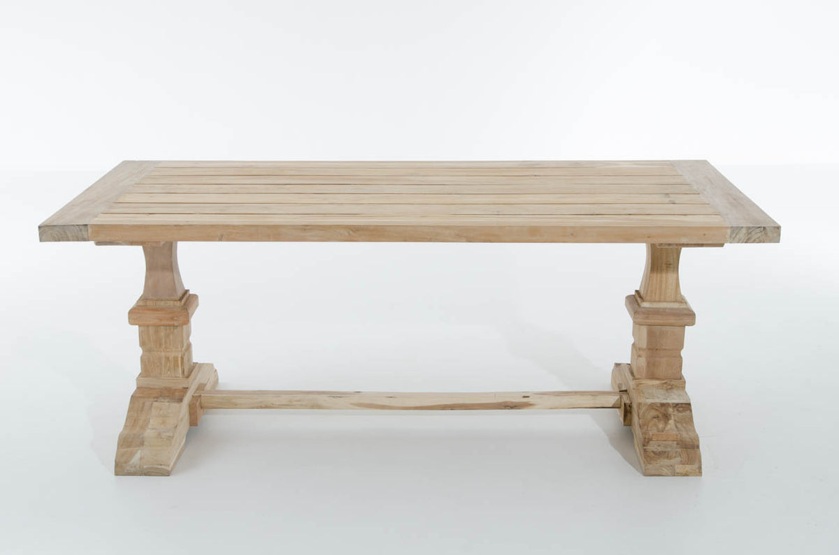 Rustieke TEAK eettafel 180*100*78 (2)