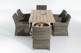 Rustieke TEAK eettafel 180*100*78 (10)