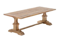 Rustieke TEAK eettafel 200*100*78 geolied