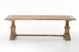 Rustieke TEAK eettafel 200*100*78 geolied (2)