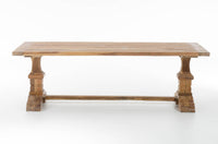 Rustieke TEAK eettafel 200*100*78 geolied (2)