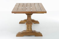 Rustieke TEAK eettafel 200*100*78 geolied (3)