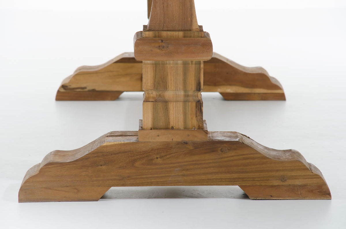 Rustieke TEAK eettafel 200*100*78 geolied (8)