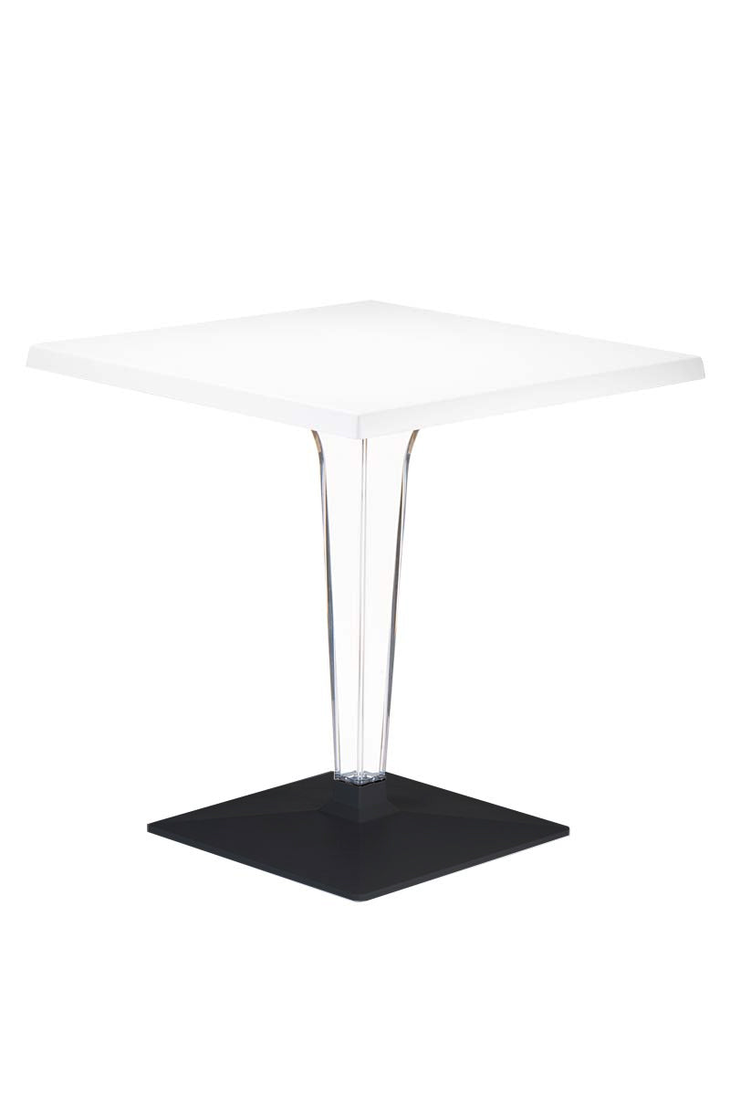 Tafel Ice zwart, rechthoekig