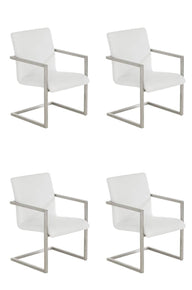 4-delige set bezoekersstoel Java