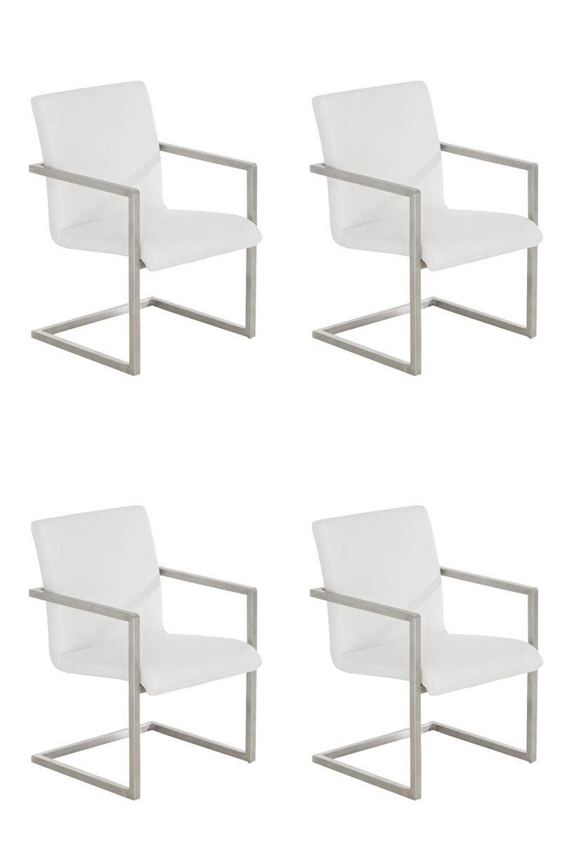 4-delige set bezoekersstoel Java