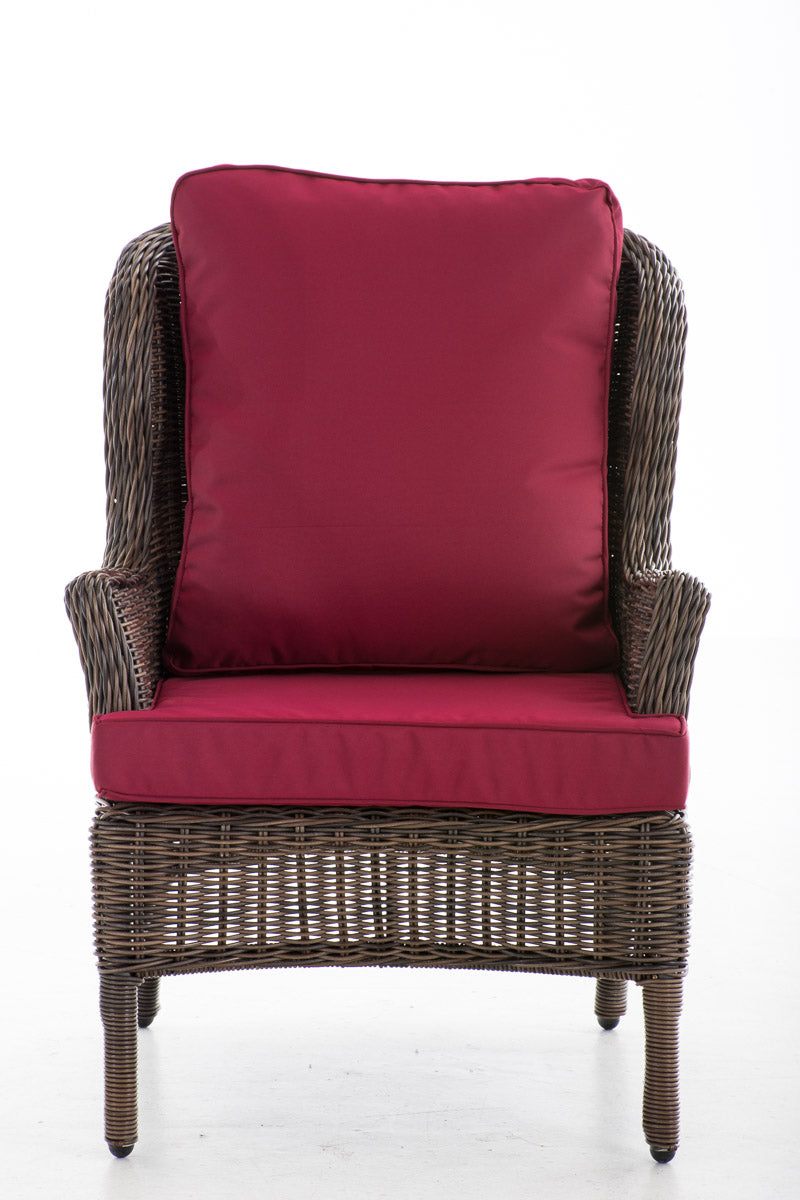 Fauteuil Jardin robijnrood (2)